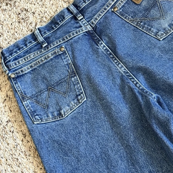 Wrangler 13MGSHD George Strait Cowboy Cut Collection Denim 38x36(36x35) - Picture 10 of 12